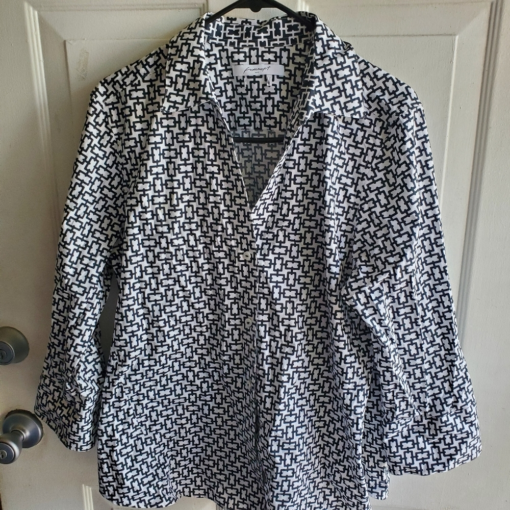 WOMENS WORK BUTTON UP
